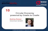 Circular Economy powered by Cradle to Cradle · Kreislaufwirtschaft- mit Cradle to Cradle TM Andrea Kaiser Dipl.-Biol., Dipl. Umwi. OmniCert Umweltgutachter GmbH, Bad Abbach Cradle