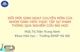 ĐỔI MỚI SINH HOẠT CHUYÊN MÔN CỦA - vietnam.vvob.org · ĐỔI MỚI SINH HOẠT CHUYÊN MÔN CỦA NHÓM SINH VIÊN THỰC TẬP SƯ PHẠM THÔNG QUA NGHIÊN CỨU BÀI