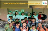 Top 5 Benefits of Volunteering in Jaipur