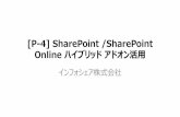 [P-4] SharePoint /SharePoint Online ハイブリッドアドオン活用licensecounter.jp/office365/lp/pdf/[P-4]Infoshare.pdf · Nintex Workflow 2013 SharePoint のワークフローの機能を補完する