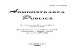 DMINISTRAREA P - aap.gov.mdaap.gov.md/files/publicatii/revista/6/1-2.pdf · instituŢia ombudsmanului оn republica moldova .....86 dumitru guŢu rolul sociologiei juridice оn studierea