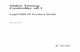 Video Timing Controller v6 - Xilinx · Video Timing Controller v6.1 4 PG016 May 22, 2019 Product Specification Introduction The Xilinx® LogiCORE™ IP Video Timing Controller core