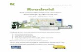Essentials for professional use - roadroid.com User Guide - Essentials.pdf · Essential guide for road professionals – June 2015 ~ 1 ~ Road roughness/IRI surveys using smart phones