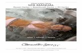 Clearwater Spas SPA MANUAL - dta0yqvfnusiq.cloudfront.net · 4 AINTENANCE44 M 44 Spa Light illows44 P 44 Spa Skirt he Shell44 T over44 Spa C interizing45 W aining The Spa46 Dr gy