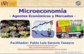 Agentes Económicos y Mercados - Pablo Saravia Tasayco · Si los precios de los recursos productivos suben, aumenta el precio que un productor esta dispuesto a aceptar, por lo que