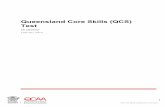Queensland Core Skills (QCS) Test Queensland Core Skills (QCS) Test Guideline Queensland Curriculum