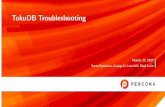 TokuDB Troubleshooting - percona.com · TokuDB Troubleshooting March, 22, 2017 Sveta Smirnova, George O. Lorch III, Vlad Lesin