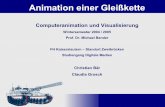 Animation einer Gleißkette Computeranimation & Visualisierung file• Art der Partikel (Points, Multipoints, Multistreaks, Spheres, etc) • Farbe und Transparenz der Partikel kurz
