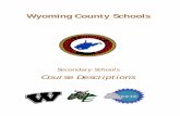 Wyoming County Schools - boe.wyom.k12.wv.usboe.wyom.k12.wv.us/.../2/2018/09/secondaryschoolscoursedescriptions.pdf · benchmark as determined by the State General Summative Assessment.