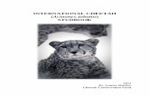 INTERNATIONAL CHEETAH Acinonyx jubatus STUDBOOK · 2012 INTERNATIONAL CHEETAH (Acinonyx jubatus) STUDBOOK Compiled by: Dr. Laurie Marker International Cheetah Studbook Keeper Cheetah