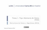 Tema 1. Tipo Abstracto de Datos - ocw.uc3m.esocw.uc3m.es/ingenieria-informatica/estructura-datos-algoritmos/material-de-clase-1/... · Ejemplo: conjunto de enteros con las operaciones