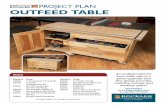 BUILD IT WITH PROJECT PLAN OUTFEED TABLE · OUTFEED TABLE BUILD IT WITH ROCKLER PROJECT PLAN BUILD QUESTIONS? Go to  or call 800-279-4441 An outfeed table for your table saw is a