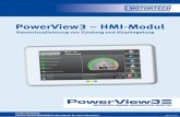 PowerView3 − HMI-Modul - motortech.de · PowerView3 – HMI-Modul Das PowerView3 ist ein kompaktes und flexibles HMI-Modul (Human-Machine-Interface) zur Visualisierung und Bedienung