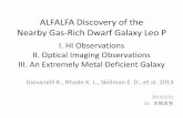 ALFALFA Discovery of the Nearby Gas-Rich Dwarf Galaxy Leo Py.suzuki/Astronomic_Semi_2013/materials/...ALFALFA (Arecibo Legacy Fast Arecibo L-band Feed Array) survey • Arecibo 305m