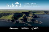 7 Day Luxury Ireland Itinerary - failteireland.ie · Sligo Boat Charters offers the best boat trips along the Wild Atlantic Way from Sligo and Donegal Bay that can be customised to