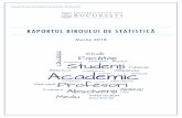 RAPORTUL BIROULUI DE STATISTICĂ - unibuc.ro · Raportul Biroului de statistică, Universitatea din București pg. 2 Cuprins Cuprins _____ 2 Lista de figuri _____ 3