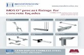 MOSO precast fixings for concrete façades Adjustable wind ... · installation. 1) Load range acc. to table Cross-references for additional information Scope of supply Text for invitation