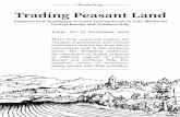 Workshop Trading Peasant Land - busytenants.univie.ac.at · Trading Peasant Land Patterns and Strategies of Land Transactions in Late Medieval Central Europe and Northern Italy Workshop