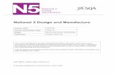 National 5 Design and Manufacture - SQA · National 5 Design and Manufacture Course code: C819 75 Course assessment code: X819 75 SCQF: level 5 (24 SCQF credit points) Valid from: