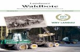 Landauer Waldbote - wbv-landau.de · Landauer Waldbote Mitteilungen der Waldbauernvereinigung Landau w.V. Jahrgang 2011 im Dezember 60 Jahre WBV LANDAU
