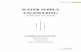 WATER SUPPLY ENGINEERING - abhashacharya.com.npabhashacharya.com.np/wp-content/uploads/2017/01/Conveyance-of-Water.pdf · Less durable Roughness ... 8.2 Pipe Joints The selection