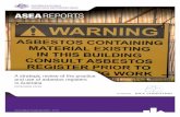 A stratgic review of the practice and use of asbestos ...  · Web viewA key issue is that the regulations do not identify a standard of qualification and practice for those who carry