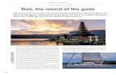 Text: Mark Bernie - Photos: Bali, the island of the gods · Balian, Chinese and Arab influences. Senggigi offers spectacu-lar scenery: huge bays, fine sand beaches fringed with coconut
