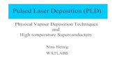Pulsed Laser Deposition (PLD) - University of Waterlooatom.uwaterloo.ca/Group Meetings/2002 Fall/Nina-pld.pdf · Pulsed Laser Ablation A high-power excimer laser is focused on the