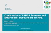 Continuation of PANDA forecasts and EMEP model improvement ... fileAirQUIP2017 - Oslo - April 19th 2017 1 Continuation of PANDA forecasts and EMEP model improvement in China Matthieu