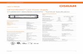 OPTOTRONIC LED Power Supply - dammedia.osram.info · To use this feature a third party NTC thermistor should be connected to the LED power supply as shown in the wiring diagram below.