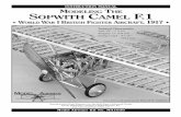Sopwith Camel Instruction Book - modelexpo-online.com · ber 1916, and production models entered service in July 1917. The tight grouping of all the weight, including the pilot, between