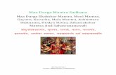 Maa Durga Mantra Sadhana - mahakalshakti.files.wordpress.com · Shri Raj Verma Ji Contact- 09897507933, 07500292413 Maa Durga Mantra Sadhana Maa Durga Ekakshar Mantra, Mool Mantra,