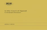 In the Court of Appeal - Criminal Division - judiciary.uk · terms the overriding objective that is the guiding spirit of the Rules. Since then the Rules, ... the facts before submitting