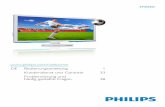273G3D - download.p4c.philips.com · 1 1. Wichtig 1. Wichtig Diese elektronische Bedienungsanleitung richtet sich an jeden Benutzer des Philips-Monitors. Nehmen Sie sich zum Studium
