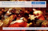 Chor der Leibniz Universitat Hannover¨ · Chor der Leibniz Universitat Hannover¨ Der Chor der Leibniz Universitat Hannover (LUH) besteht zum¨ großen Teil aus Studierenden und