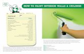 WITH HOW TO PAINT INTERIOR WALLS & CEILINGS fileHOW TO PAINT INTERIOR WALLS & CEILINGS Checklist Materials Tools WITH HANDY TIPS The Kooyman How-To-Manuals are designed to help our