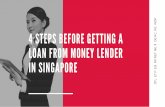 4 Steps Before Getting a Loan from Money Lender in Singapore