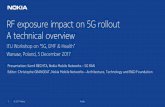 RF exposure impact on 5G rollout A technical overview - TT · Presentation: Kamil BECHTA, Nokia Mobile Networks –5G RAN Editor: Christophe GRANGEAT, Nokia Mobile Networks –Architecture,