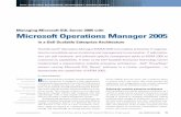 Managing Microsoft SQL Server 2005 with Microsoft ... · BY TODD MUIRHEAD Managing Microsoft SQL Server 2005 with Microsoft Operations Manager 2005 ... 1850 server runnin g the 32-bit