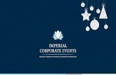 Christmas Corporate Events 2018-2019 - salonimperial.ro · Decoratiuni de Craciun Brad de Craciun Lumini arhitecturale. Servicii aditionale Multimedia & Consultanta Sonorizare (380