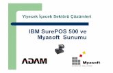 IBM SurePOS 500ve Myasoft Sunumu - adampos.com - MYASOFT.pdfIBM POS satışı ve kurulumu alanında, tüm dünyada olduğu gibi Türkiye pazarında da liderdir. 1997 ile 2007 seneleri