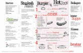 Starters Burger HotDogs 20 cm Beilagen Fleisch - bratar.de · wähle Dein Burger ODER Deine Bratwurst alle Hotdogs immer mit Röstzwiebeln, Essiggurken und mit unserer handmade, homemade