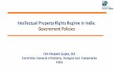 Intellectual Property Rights Regime In India: Government ...nja.nic.in/Concluded_Programmes/2017-18/P-1058_PPTs/2.CG-DIPP.pdf · Intellectual Property Rights Regime In India: Government