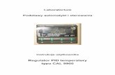 Regulator PID temperatury typu CAL 9900biomed.eti.pg.gda.pl/~suchocki/automatyka/cwiczenie6/cal9900.pdf · Laboratorium Podstawy automatyki i sterowania Instrukcja użytkownika Regulator