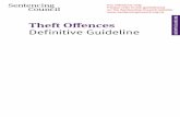 Theft Offences Definitive Guideline - sentencingcouncil.org.uk · 2 Theft Offences For Definitive Guideline E˜ectiv r 1 ebruary 2016 I n accordance with section 120 of the Coroners