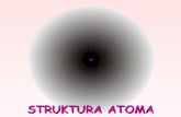 STRUKTURA ATOMA - opstahemija.tmf.bg.ac.rs hemija I/04_Atomi 1.pdf · STRUKTURA ATOMA-Prečnik jezgra je 10000 puta manji od prečnika atoma, a čini 99,9% mase atoma.-Najveći deo