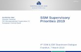 Supervisory Priorities 2019 - ebf.eu · SSM Supervisory Priorities 2019 4 th SSM & EBF Boardroom Dialogue Frankfurt, 7 March 2019 . ECB-PUBLIC . Korbinian Ibel . Director General
