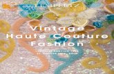 Vintage Haute Couture Fashion · stone embroidery. Labelled Heinz Oestergaard Berlin. Size 40. € 300 – 400 8 Abendkleid, Ende 1960er Jahre Crèmefarbener Satin imprimé mit Struktur.
