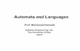 Automata and Languages - u-aizu.ac.jphamada/AF/L10-FA.pdf · (cf. Chomsky hierarchy of languages). 6 Noam Chomsky came up with an especially simple type of context free grammars which
