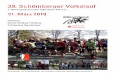 39. Schömberger Volkslauf - tg-schoemberg.de formulare und pdfdaten... · 39. Schömberger Volkslauf 1. Wertungslauf um den Silberdistel-Alb-Cup 31. März 2019 Volkslauf Nordic Walking